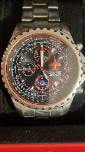 EBAY-Royal Air Force Red Arrows Hawk T1 Limited Edition Chronograph Watch | eBay