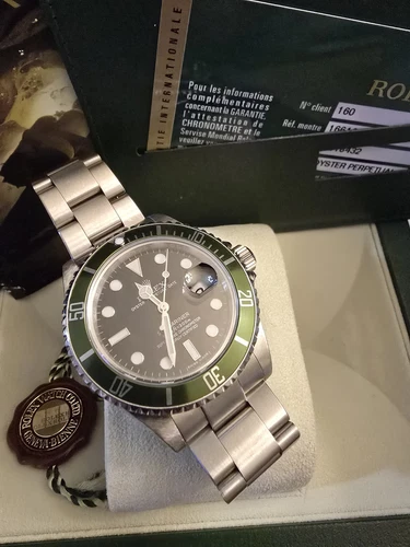 EBAY-Rolex Submariner Kermit 16610LV “M” Serial S/S 40MM Last Series Watch.Wow. B/P. | eBay