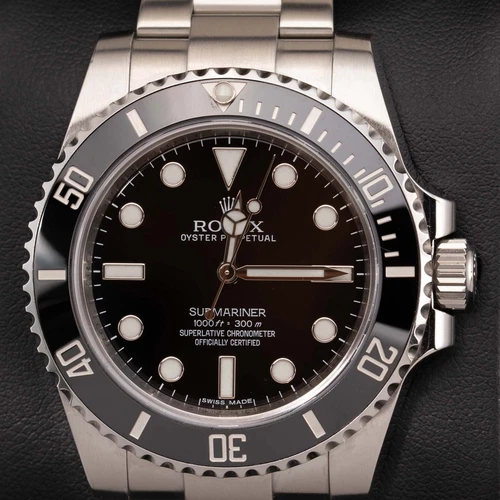 -Rolex Submariner 114060 Watch 40mm Black Dial No Date, Box & Papers | eBay
