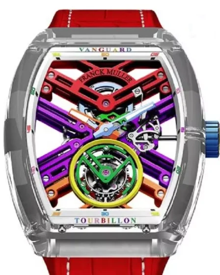 EBAY-Franck Muller Vanguard Skeleton Tourbillion Sapphire ColorDreams Limited Edition | eBay
