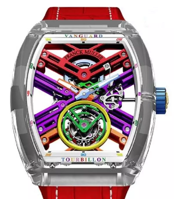 EBAY-Franck Muller Vanguard Skeleton Tourbillion Sapphire ColorDreams Limited Edition | eBay