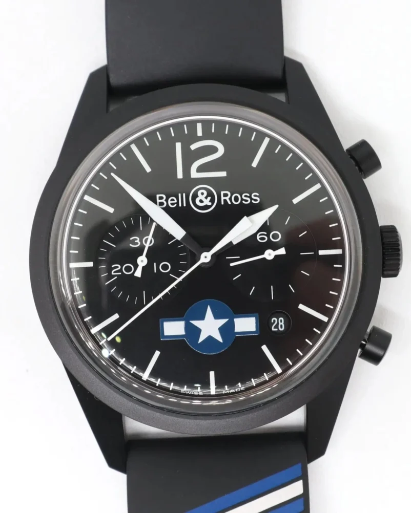 EBAY-2020 Unworn Bell & Ross BRV126-BL-CA-CO/US Insignia US Black PVD Steel Watch | eBay